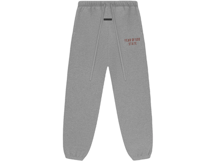 Essentials Fleece Dark Heather Sweatpant Front SneakerMood