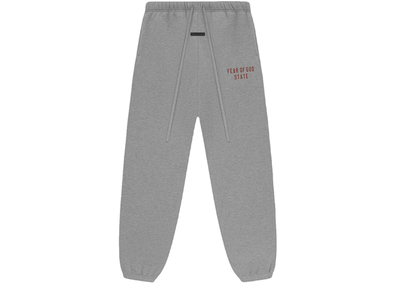 Essentials Fleece Dark Heather Sweatpant Front SneakerMood