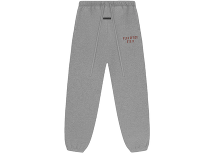 Essentials Fleece Dark Heather Sweatpant Front SneakerMood