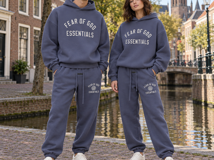 Essentials Fleece Marine Winter Set Streetwear Couple SneakerMood