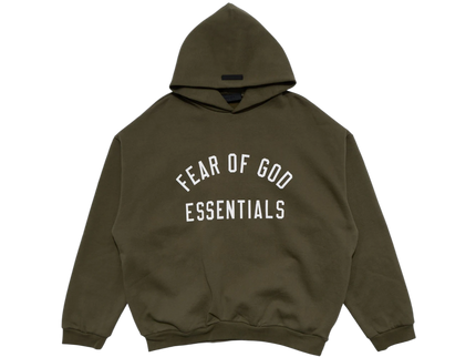 Essentials Fleece Military Hoodie Front SneakerMood