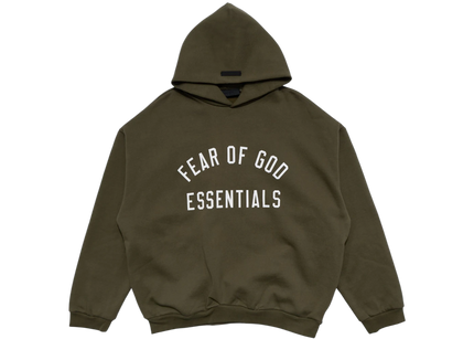 Essentials Fleece Military Hoodie Front SneakerMood