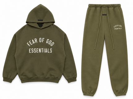 Essentials Fleece Military Winter Set Complete Outfit SneakerMood