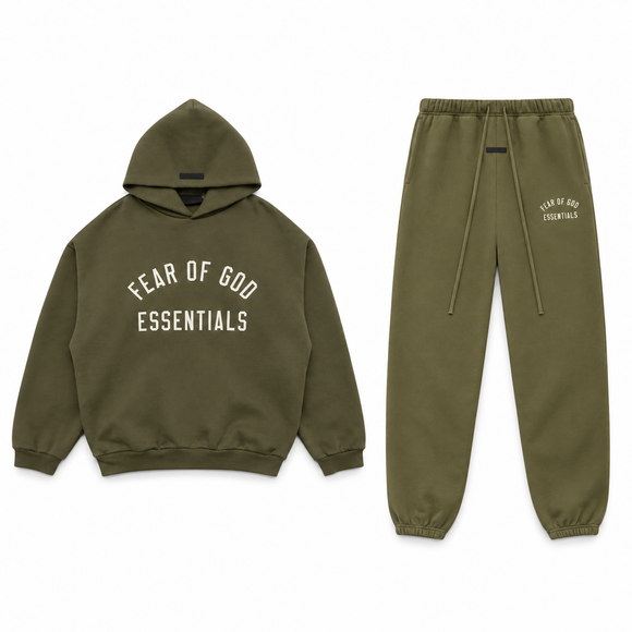 Essentials Fleece Military Winter Set Complete Outfit SneakerMood