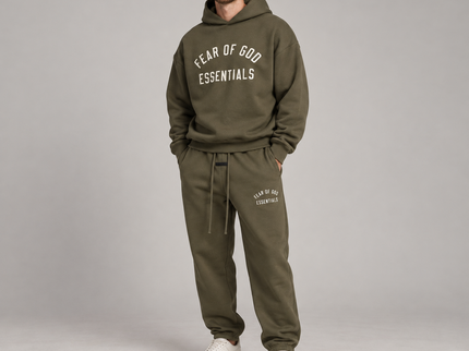 Essentials Fleece Military Winter Set Studio Model SneakerMood