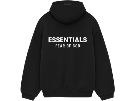 Essentials FW24 Black Fleece Hoodie Back SneakerMood