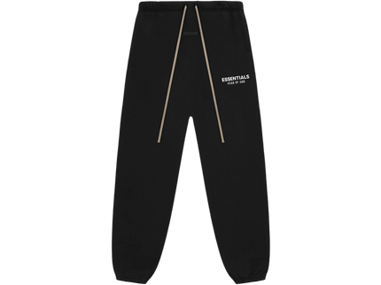 Essentials FW24 Black Fleece Sweatpant Front SneakerMood