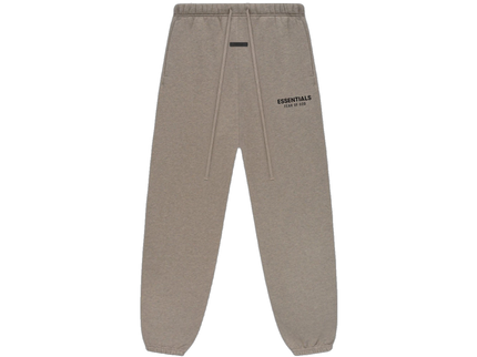 Essentials Heather Grey Fleece Sweatpant Front SneakerMood