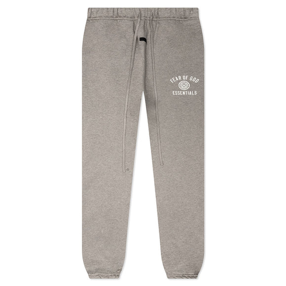 Essentials Heather Grey State Fleece Sweatpant Front SneakerMood