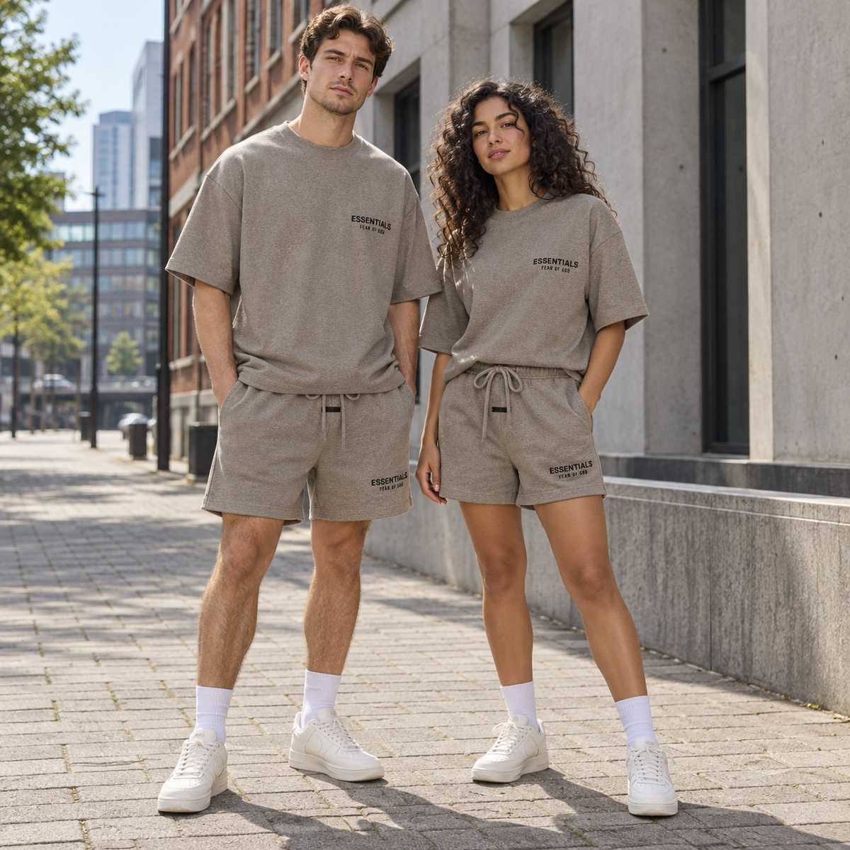 Essentials Homestead Heather Summer Set Streetwear Couple SneakerMood