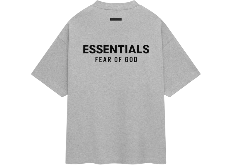 Essentials Light Heather Grey T-shirt Back SneakerMood