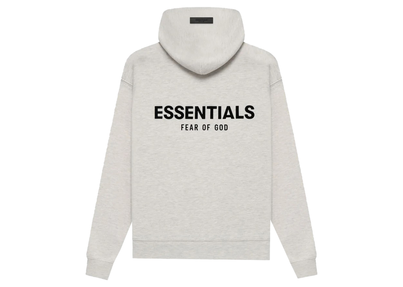 Essentials Light Oatmeal Hoodie Back SneakerMood