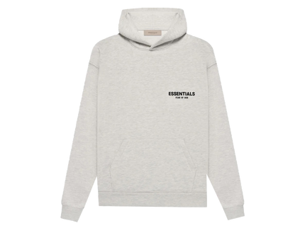 Essentials Light Oatmeal Hoodie Front SneakerMood