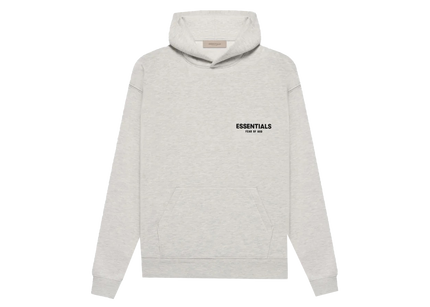 Essentials Light Oatmeal Hoodie Front SneakerMood