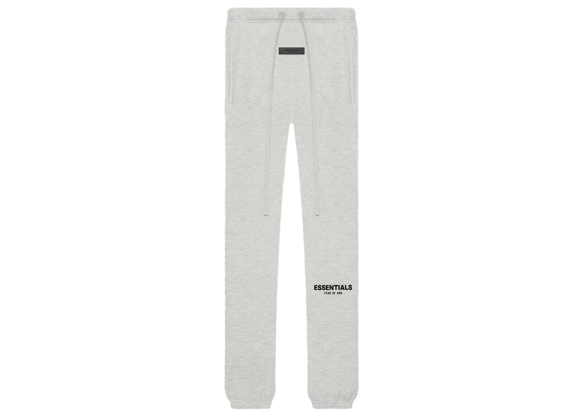 Essentials Light Oatmeal Sweatpant Front SneakerMood