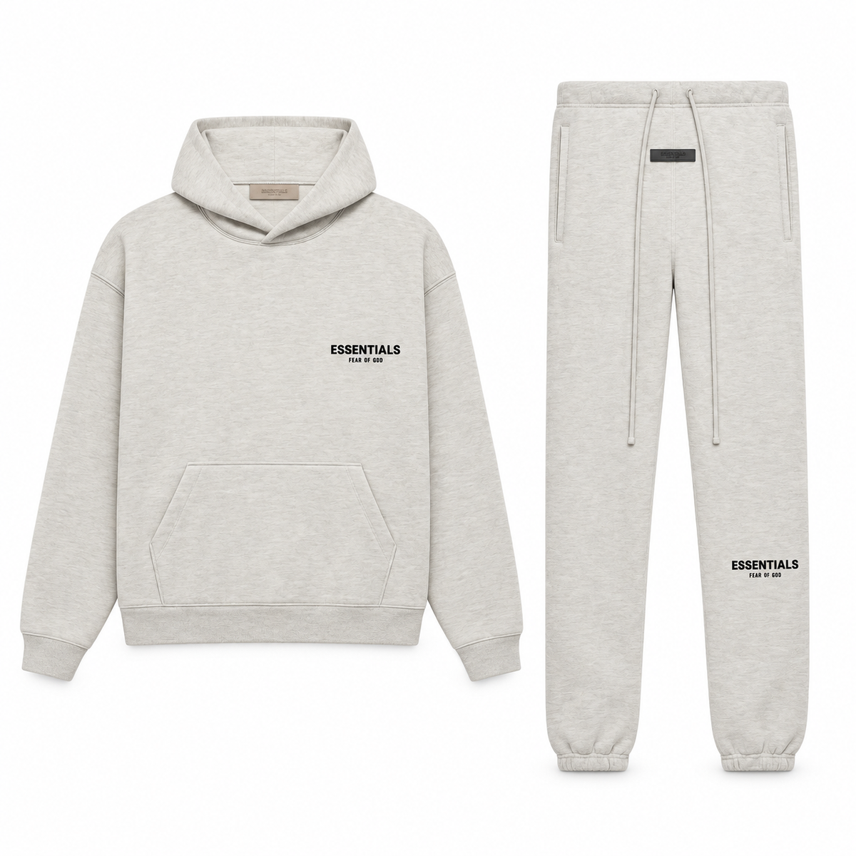 Essentials Light Oatmeal Winter Set Complete Outfit SneakerMood