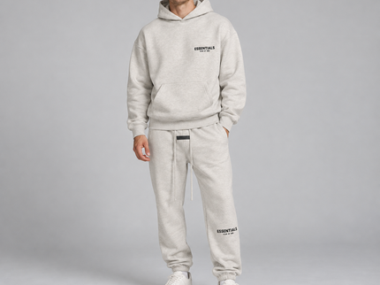Essentials Light Oatmeal Winter Set Studio Model SneakerMood