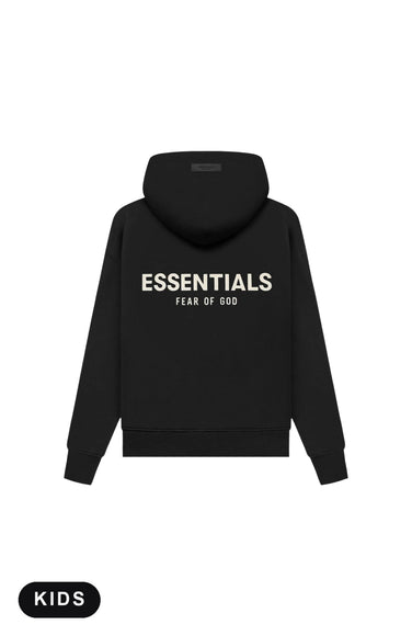 Essentials Limo Black Felpa con Cappuccio Bambini – vista posteriore – SneakerMood