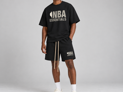 Essentials NBA Black Grey Summer Set Studio Model SneakerMood