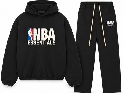 Essentials NBA Black Relaxed Winter Set Complete Outfit SneakerMood
