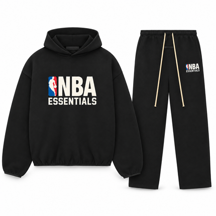 Essentials NBA Black Relaxed Winter Set Complete Outfit SneakerMood