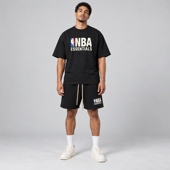Essentials NBA Black Summer Set Studio Model SneakerMood
