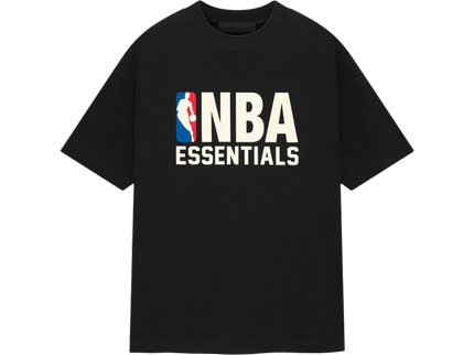 Essentials NBA Black T-shirt Front SneakerMood