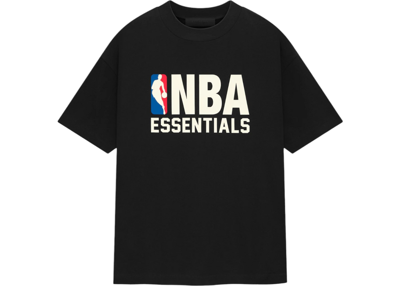 Essentials NBA Black T-shirt Front SneakerMood
