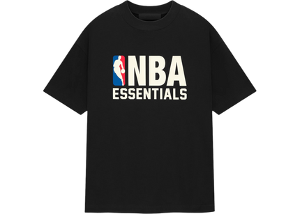 Essentials NBA Black T-shirt Front SneakerMood