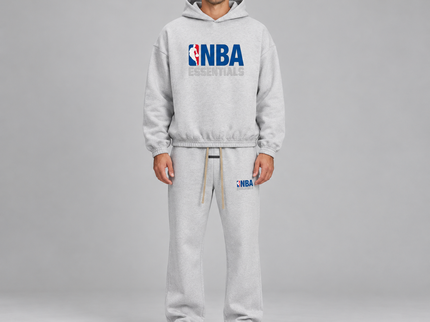 Essentials NBA Light Heather Relaxed Winter Set Studio Model SneakerMood