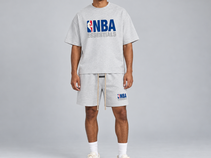 Essentials NBA Light Heather Summer Set Studio Model SneakerMood