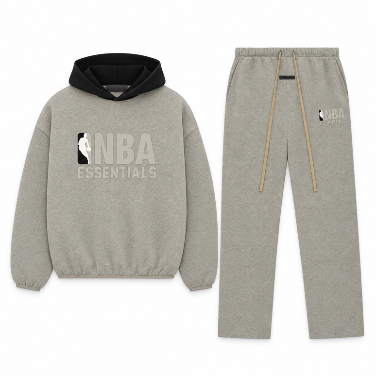 Essentials NBA Warm Heather Relaxed Winter Set Complete Outfit SneakerMood