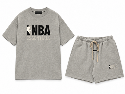 Essentials NBA Warm Heather Summer Set Complete Outfit SneakerMood