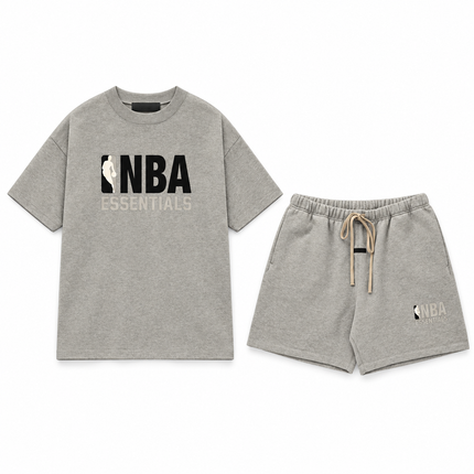 Essentials NBA Warm Heather Summer Set Complete Outfit SneakerMood