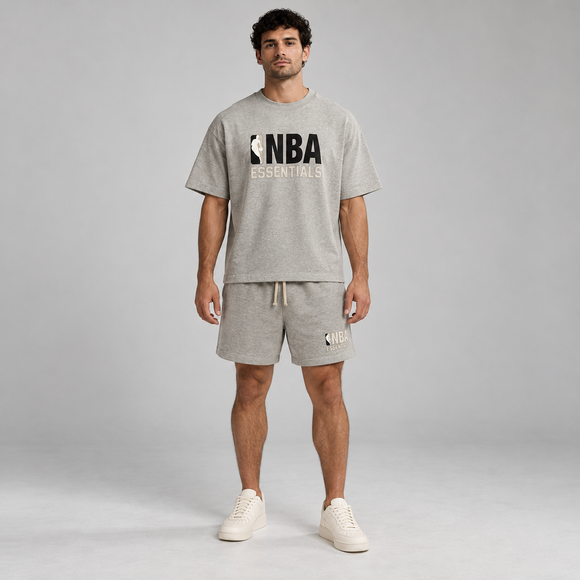 Essentials NBA Warm Heather Summer Set Studio Model SneakerMood
