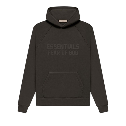 Essentials Off Black Hoodie Front SneakerMood