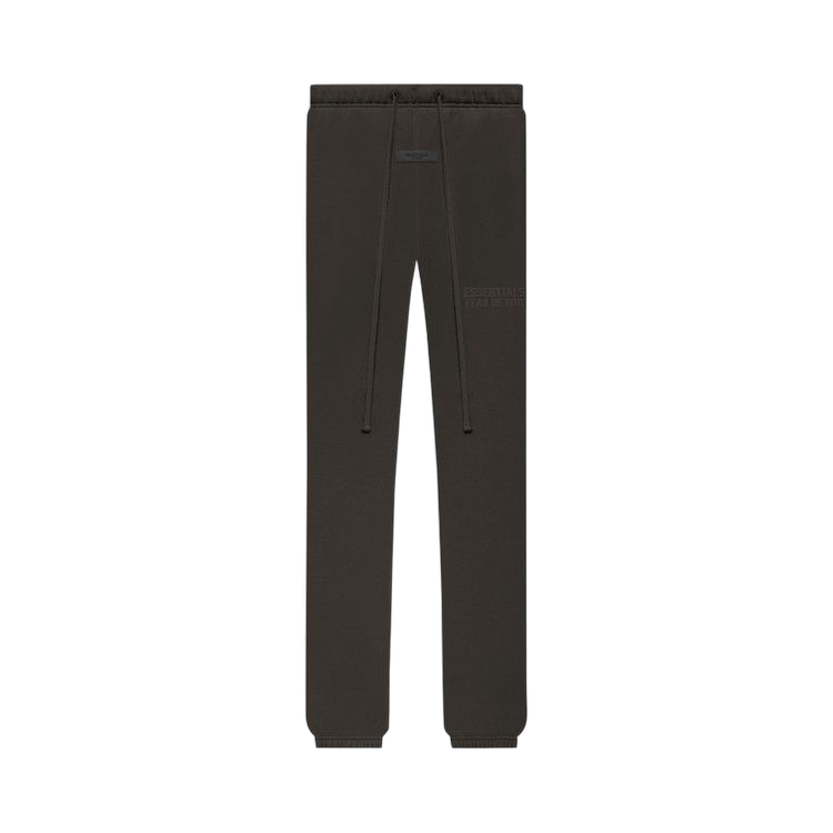 Essentials Off Black Sweatpants Front SneakerMood
