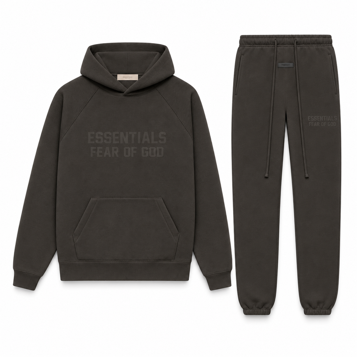 Essentials Off Black Winter Set Complete Outfit SneakerMood