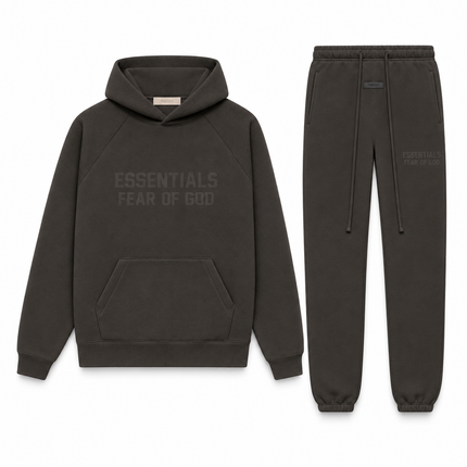 Essentials Off Black Winter Set Complete Outfit SneakerMood