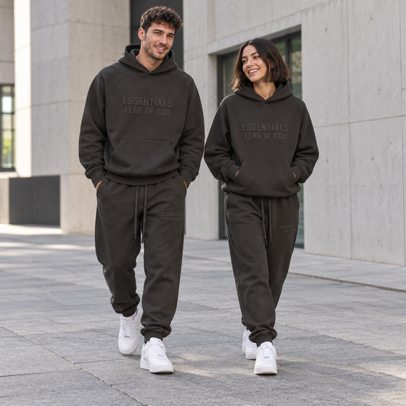 Essentials Off Black Winter Set Lifestyle SneakerMood
