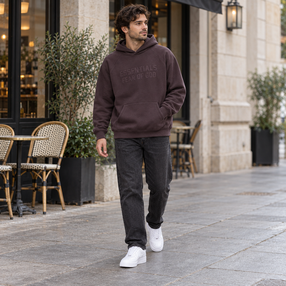 Essentials Plum Hoodie Lifestyle SneakerMood