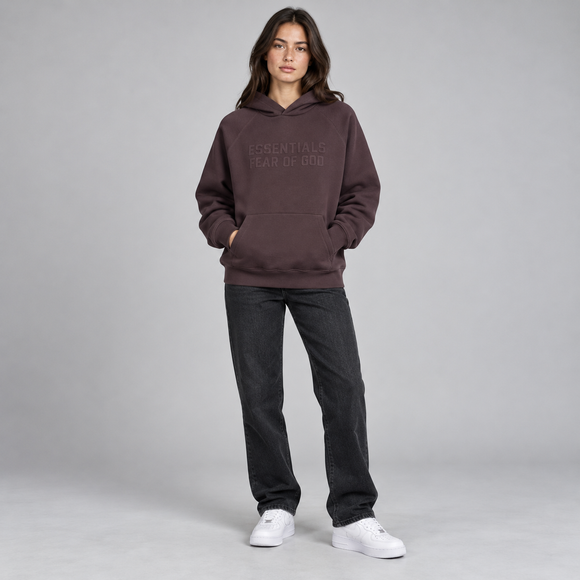 Essentials Plum Hoodie Studio Model SneakerMood