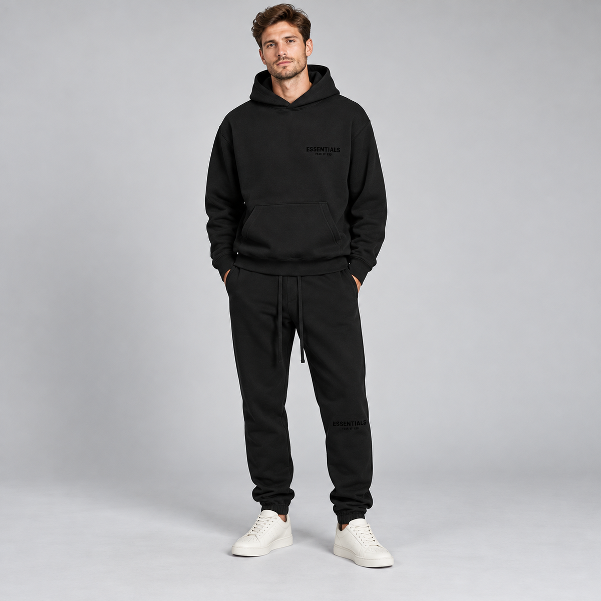 Essentials Stretch Limo Winter Set Studio Model SneakerMood