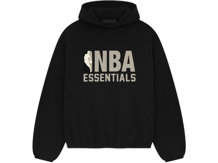 Essentials x NBA Black Grey Hoodie Front SneakerMood