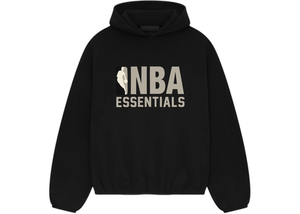Essentials x NBA Black Grey Hoodie Front SneakerMood