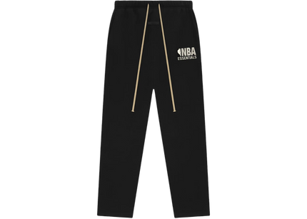 Essentials x NBA Black Grey Relaxed Sweatpants Front SneakerMood