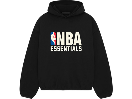Essentials x NBA Black Hoodie Front SneakerMood