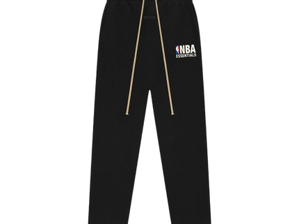 Essentials x NBA Black Relaxed Sweatpant Front SneakerMood