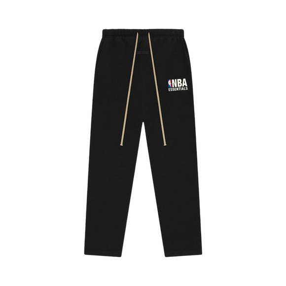Essentials x NBA Black Relaxed Sweatpant Front SneakerMood