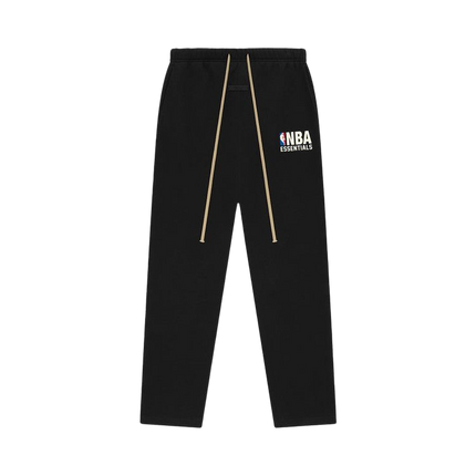 Essentials x NBA Black Relaxed Sweatpant Front SneakerMood